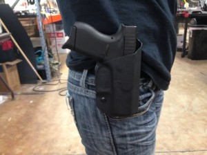 owb holster with adjustable clip