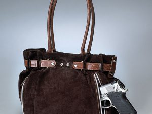 suede concealed carry bag
