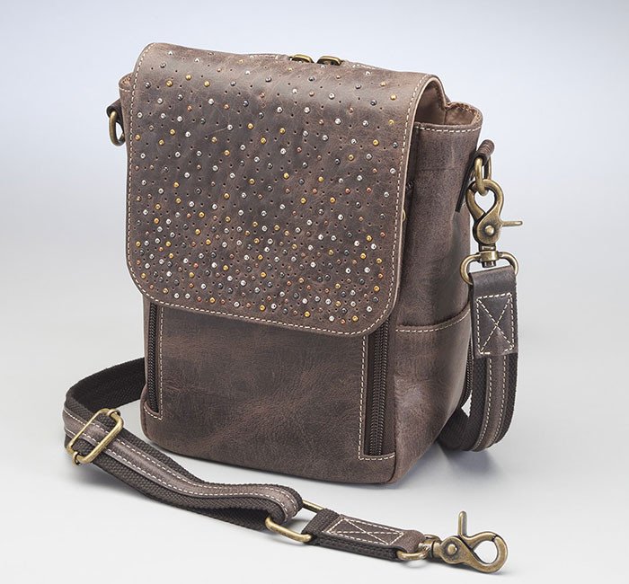 Crossbody Concealed Leather Bag