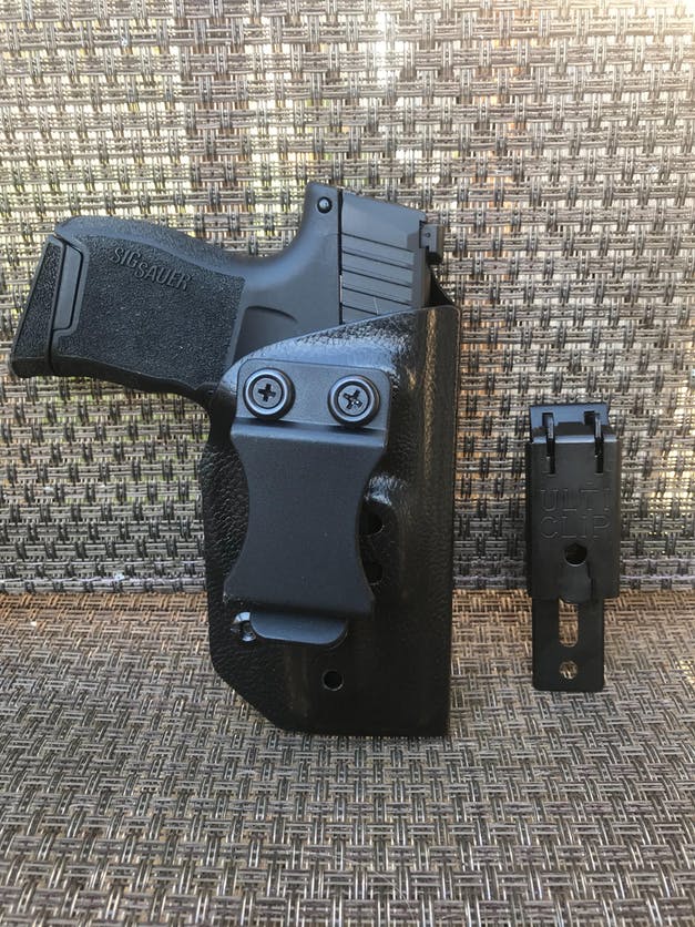 Galloway Precision Compact Holster with Fabriclip for Glock G43 Pistols 