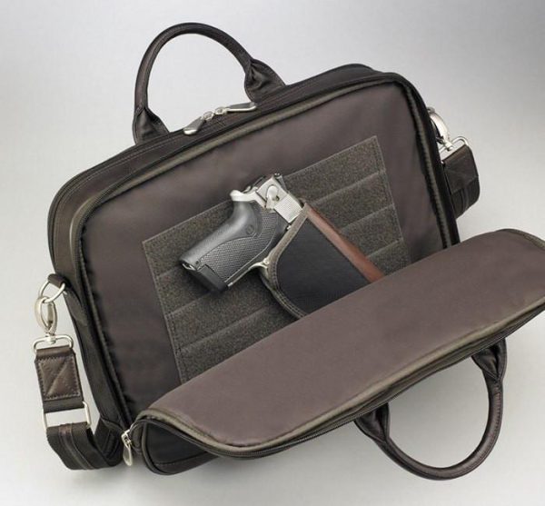 leather concealed carry briefcase