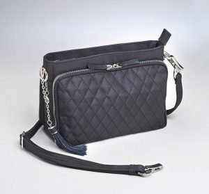 quilted microfiber concealed carry clutch