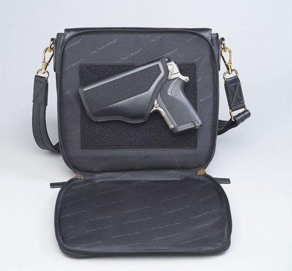 drop front concealed carry handbag