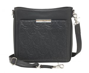 embroidered lambskin crossbody purse