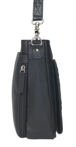 embroidered lambskin crossbody purse