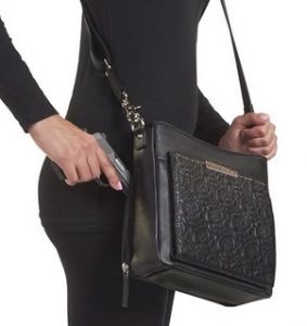 embroidered lambskin crossbody purse