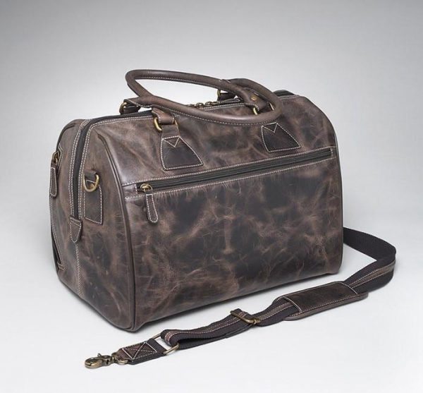 leather concealed carry duffel
