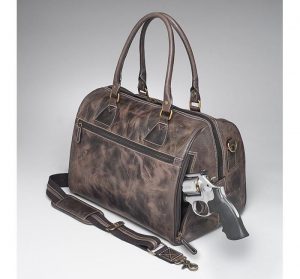 leather concealed carry duffel