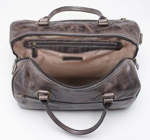 leather concealed carry duffel