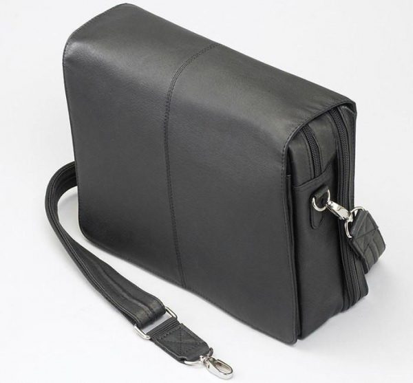 leather concealed carry messenger bag