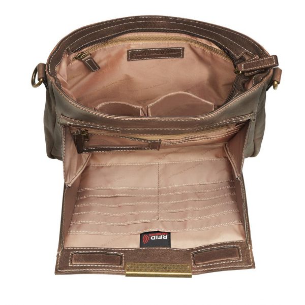slim distressed leather purse