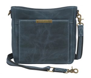 slim distressed leather purse