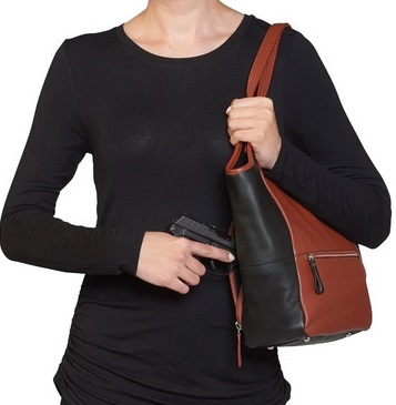 underarm concealed carry tote